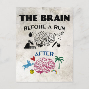Carte Postale Cerveau des coureurs