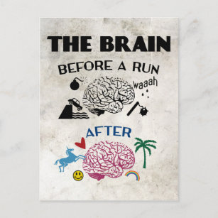 Carte Postale Cerveau des coureurs