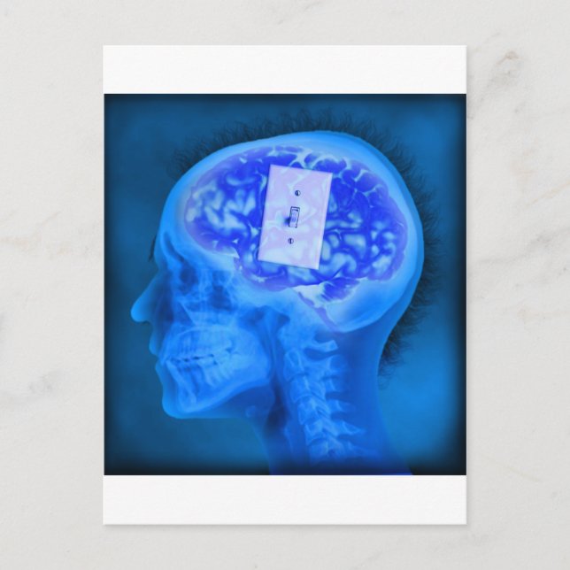 Carte Postale cerveau désactivé (Devant)