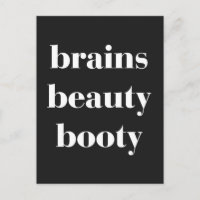 Cerveaux Beauté Booty Drôle Citation