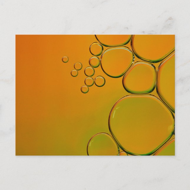 Carte Postale ces bulles orange (Devant)