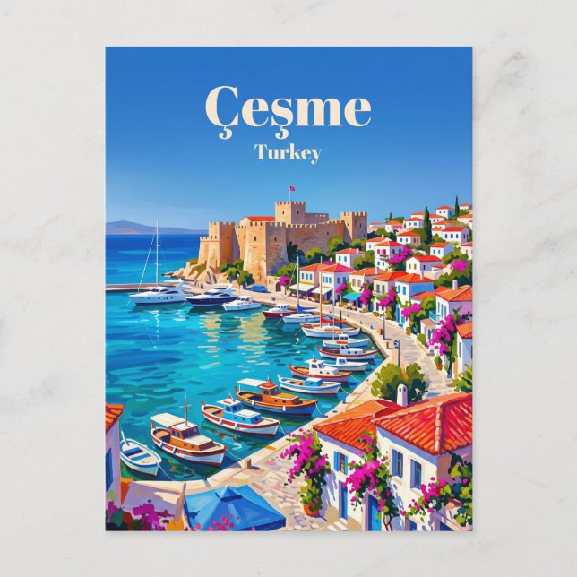 Carte Postale Çeşme Turquie (Devant)