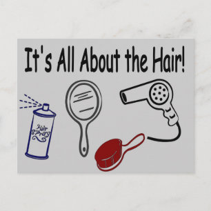 Carte Postale C'est à propos des cheveux !