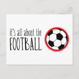 Carte Postale C'est à propos du football