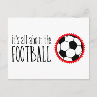 Carte Postale C'est à propos du football