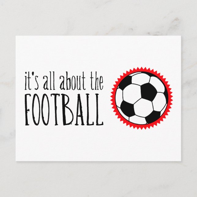 Carte Postale C'est à propos du football (Devant)
