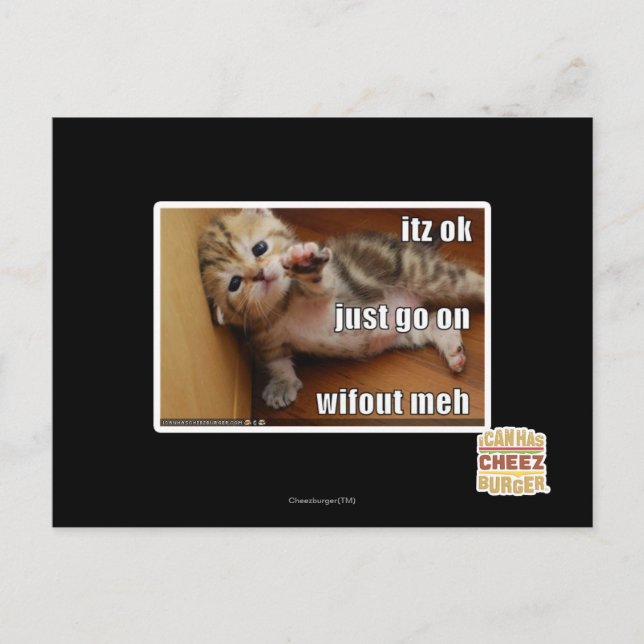 Carte Postale C'est bon, continue sans moi (Devant)