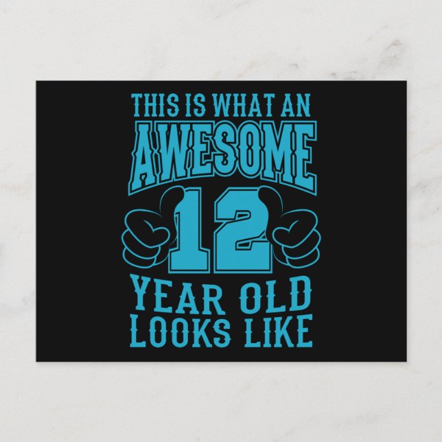 Carte Postale C'EST CE QUI EST UN EXCELLENT 12 ANS, 12ème annive (Devant)