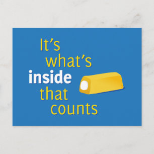 Carte Postale C'est ce qu'il y a à l'intérieur qui compte