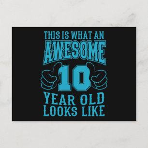 Carte Postale C'EST CE QU'UN ENFANT DE 10 ANS INCROYABLE Fait po