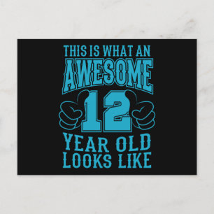 CARTE POSTALE C'EST CE QU'UN INCROYABLE ANNIVERSAIRE DE 12 ANS 1