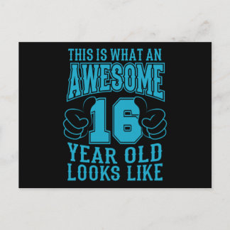 CARTE POSTALE C'EST CE QU'UN INCROYABLE ANNIVERSAIRE DE 16 ANS 1