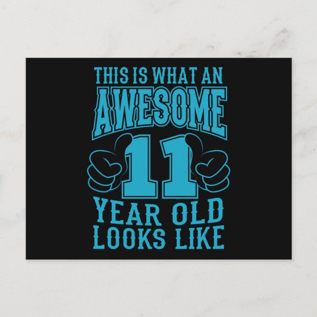 Carte Postale C'EST CE QU'UN INCROYABLE ENFANT DE 11 ANS Fait po (Devant)