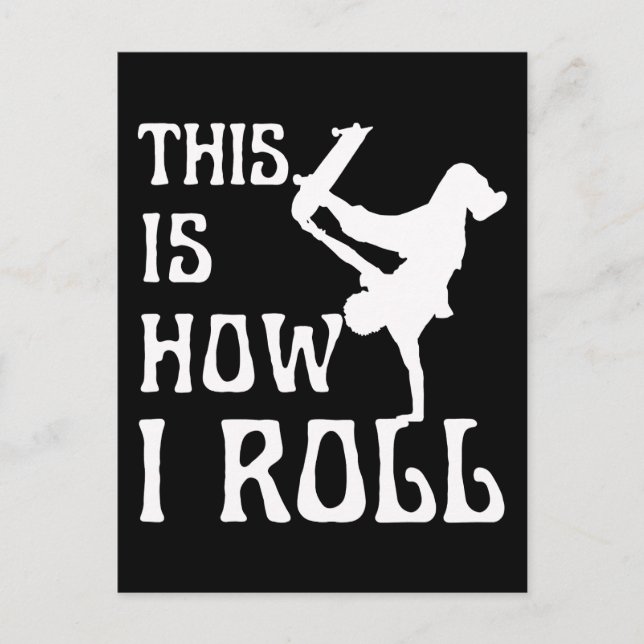 CARTE POSTALE C'EST COMME ÇA QUE JE ROULE (Devant)