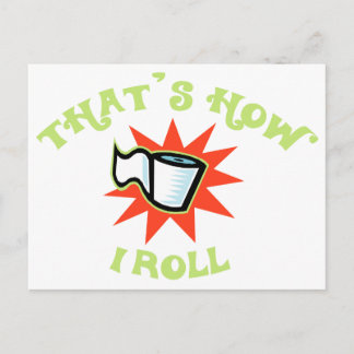 Carte Postale C'est comme ça que je roule ! (Papier toilette)