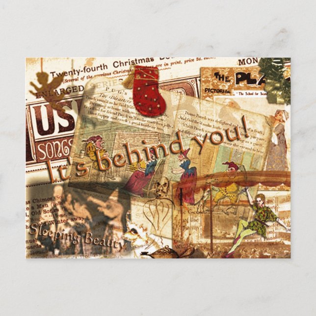 Carte postale C'est derrière vous (Devant)