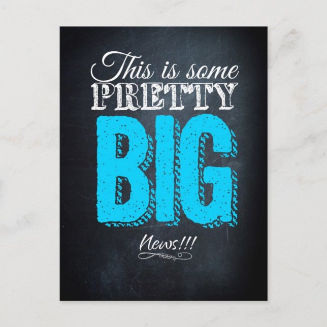 Carte Postale C'est des nouvelles assez importantes (Devant)