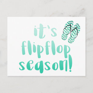 Carte Postale C'est Flipflop Season - Fun Summer Cote