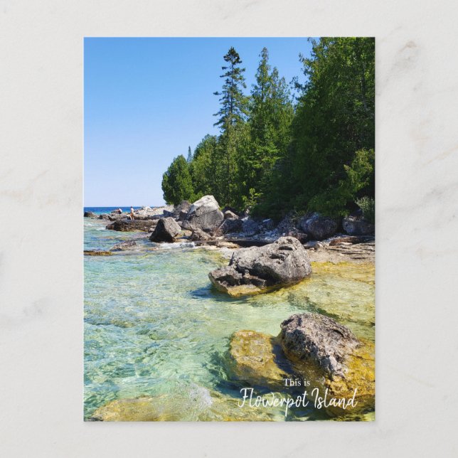 Carte Postale C'est Flowerpot Island- Ontario, Canada (Devant)