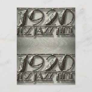 Carte Postale C'est Jazz Time 1920 Dance Music Style Billboard