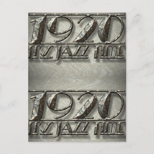 Carte Postale C'est Jazz Time 1920 Dance Music Style Billboard (Devant)