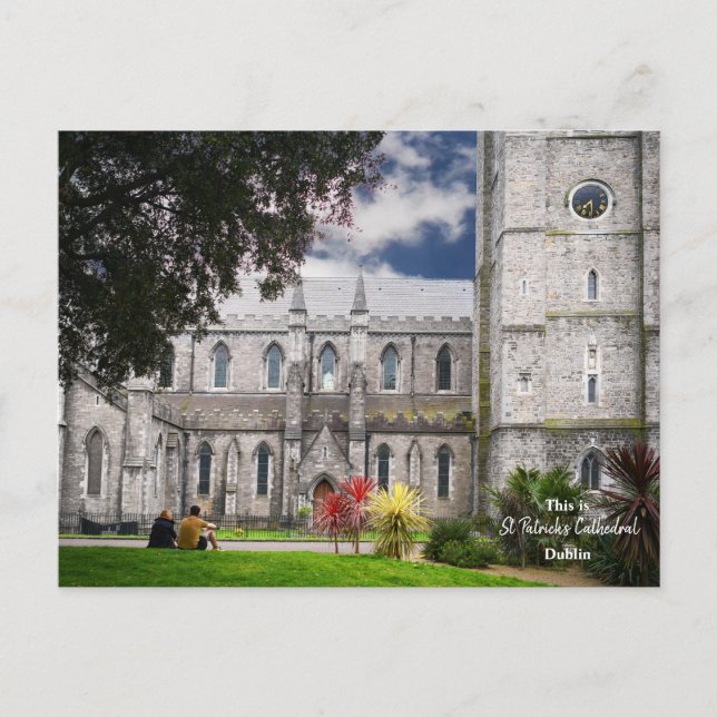 Carte Postale C'est la cathédrale Saint-Patrick Dublin-Irlande (Devant)