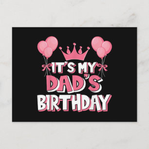 Carte Postale C'est la fête d'anniversaire de mon papa