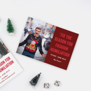Carte Postale C'est la saison de l'humiliation de mode Noël P
