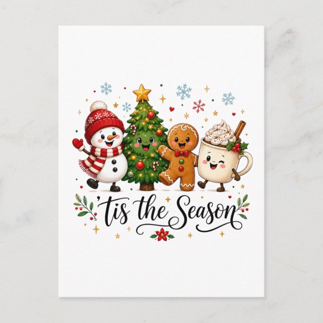 Carte Postale C'est la saison de Noël (Devant)