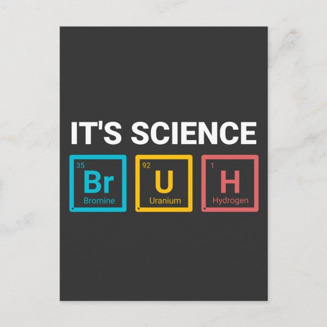 Carte Postale C'est la science mec humour de nerd drôle (Devant)
