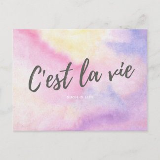 Carte Postale CEST LA VIE "Telle est la vie"
