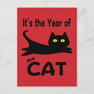Carte Postale C'est l'année du CHAT