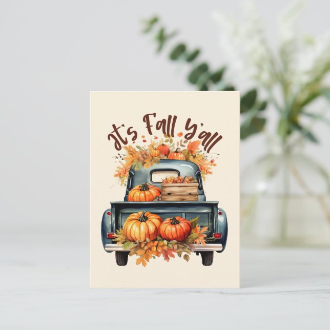 Carte Postale C'est l'automne (Debout devant)