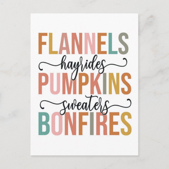 Carte Postale C'est l'automne de nouveau (Devant)