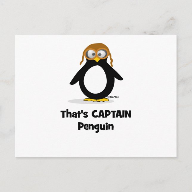 Carte Postale C'est le capitaine Penguin (Devant)