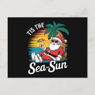 Carte Postale C'est le soleil de la mer Santa Beach Noël en juil