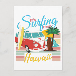 Carte Postale C'est le temps du surf Hawaii - Summer Beach Vibes