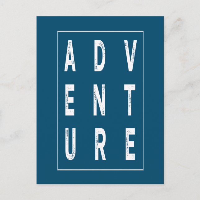 Carte Postale C'est l'heure de l'aventure (Devant)