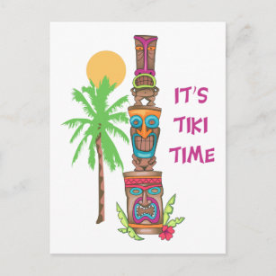 Carte Postale C'est l'heure de Tiki