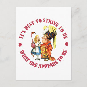 CARTE POSTALE C'EST MIEUX D'ÊTRE CE QU'ON SEMBLE ÊTRE