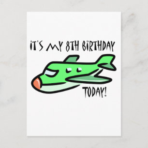 Carte Postale C'est mon 8e anniversaire aujourd'hui
