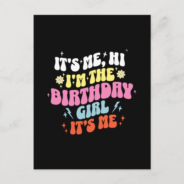 Carte Postale C'est mon anniversaire Filles de fête (Devant)