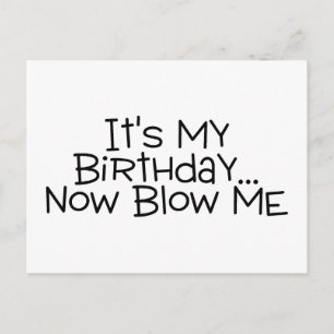Carte Postale C'est mon anniversaire maintenant soufflez-moi
