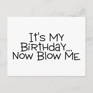 Carte Postale C'est mon anniversaire maintenant soufflez-moi