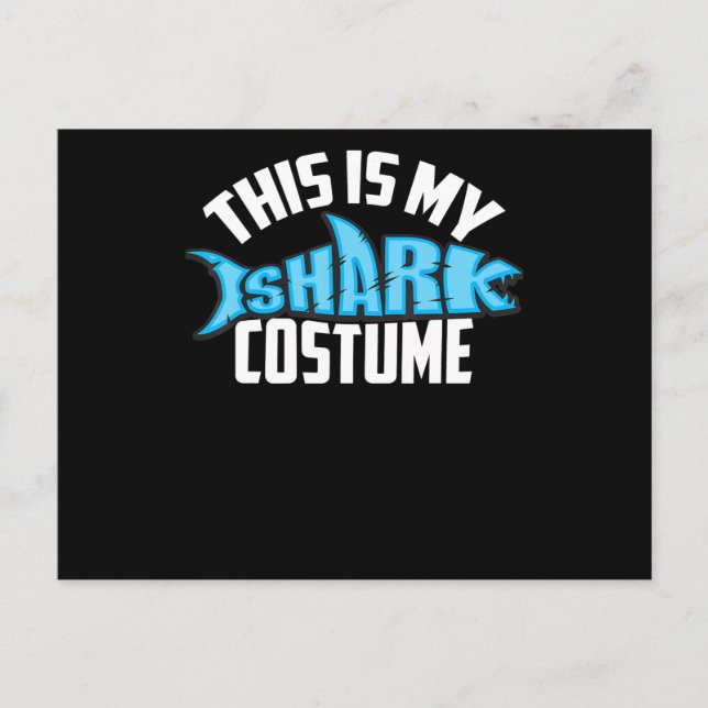 Carte Postale C'Est Mon Costume De Requin Sea Creatme (Devant)