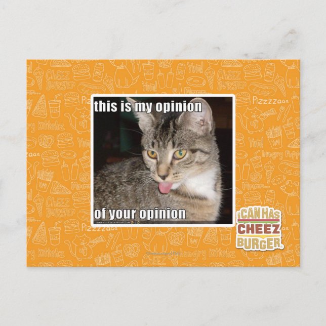 Carte Postale c'est mon opinion (Devant)
