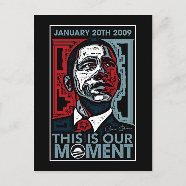 Carte Postale C'est notre moment 20 janvier 2009 (Devant)