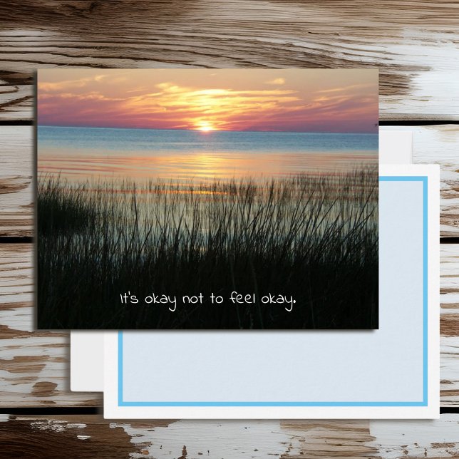 Carte Postale C'est Ok, de ne pas être Ok, Encouragement et Sout (Créateur téléchargé)