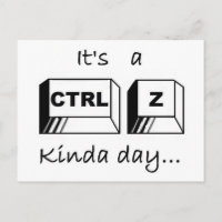 C'est plutôt un jour CTRL-z