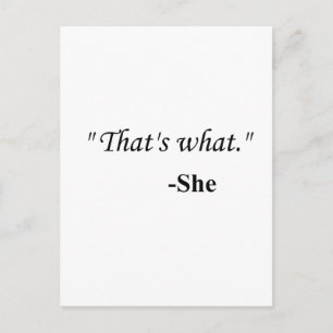 Carte Postale "C'est quoi..."